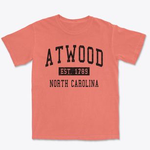 Atwood North Carolina Classic Established Premium Heavyweight T-shirt
