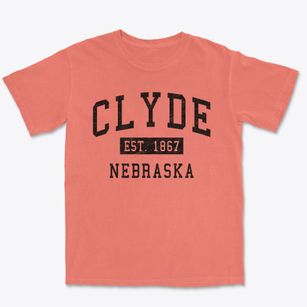 Clyde Nebraska Classic Established Premium Heavyweight T-shirt