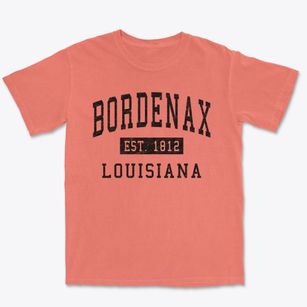 Bordenax Louisiana Classic Established Premium Heavyweight T-shirt