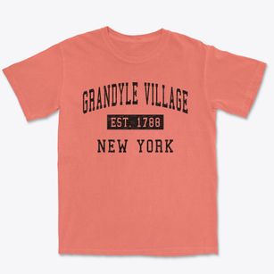 Grandyle Village New York Classic Established Premium Heavyweight T-shirt
