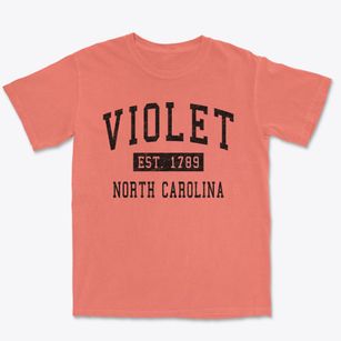 Violet North Carolina Classic Established Premium Heavyweight T-shirt