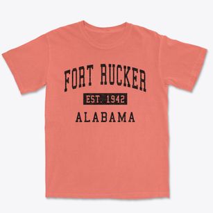 Fort Rucker Alabama Classic Established Premium Heavyweight T-shirt