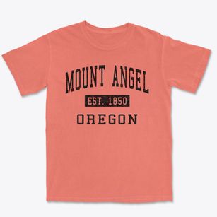 Mount Angel Oregon Classic Established Premium Heavyweight T-shirt