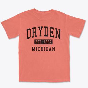 Dryden Michigan Classic Established Premium Heavyweight T-shirt