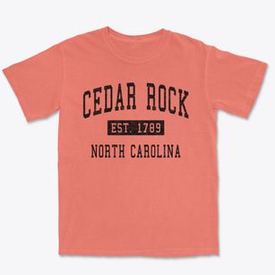 Cedar Rock North Carolina Classic Established Premium Heavyweight T-shirt