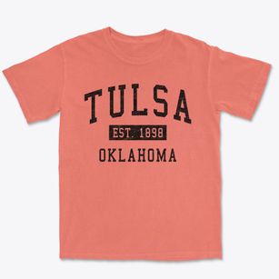 Tulsa Oklahoma Classic Established Premium Heavyweight T-shirt