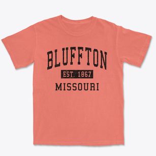 Bluffton Missouri Classic Established Premium Heavyweight T-shirt