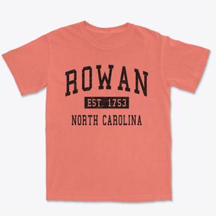 Rowan North Carolina Classic Established Premium Heavyweight T-shirt