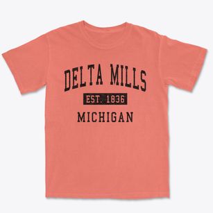 Delta Mills Michigan Classic Established Premium Heavyweight T-shirt