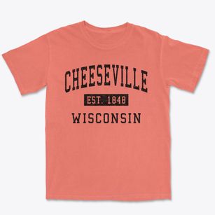 Cheeseville Wisconsin Classic Established Premium Heavyweight T-shirt