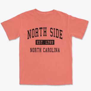 North Side North Carolina Classic Established Premium Heavyweight T-shirt