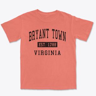 Bryant Town Virginia Classic Established Premium Heavyweight T-shirt