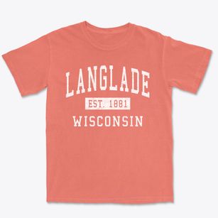 Langlade Wisconsin Classic Established Premium Heavyweight T-shirt