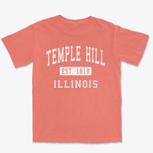 Temple Hill Illinois Classic Established Premium Heavyweight T-shirt