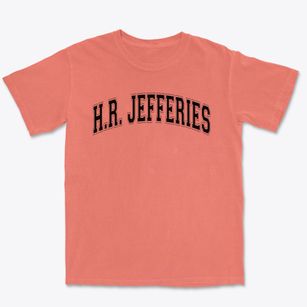 H.r. Jefferies Junior High School Varsity Arch Premium Heavyweight T-shirt