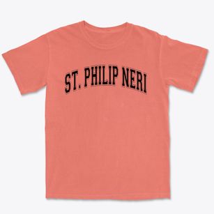 Saint Philip Neri School Varsity Arch Premium Heavyweight T-shirt