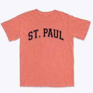 Saint Paul Lutheran School Varsity Arch Premium Heavyweight T-shirt