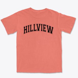 Hillview Elementary School Varsity Arch Premium Heavyweight T-shirt