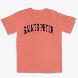 Saints Peter & Paul Michael Primary Varsity Arch Premium Heavyweight T-shirt
