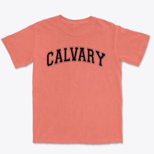 Calvary Christian School Varsity Arch Premium Heavyweight T-shirt