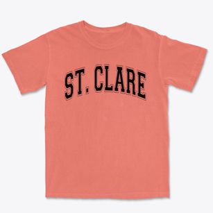 Saint Clare School Varsity Arch Premium Heavyweight T-shirt