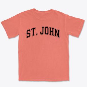 Saint John School Varsity Arch Premium Heavyweight T-shirt