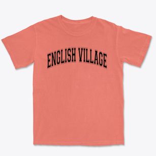 English Village Primary School Varsity Arch Premium Heavyweight T-shirt