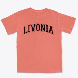 Livonia High School Varsity Arch Premium Heavyweight T-shirt