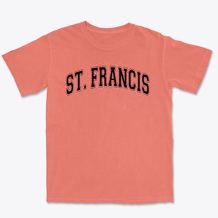 Saint Francis Of Assisi School Varsity Arch Premium Heavyweight T-shirt