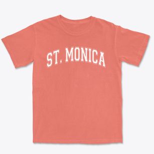 Saint Monica School Varsity Arch Premium Heavyweight T-shirt