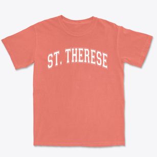 Saint Therese School Varsity Arch Premium Heavyweight T-shirt