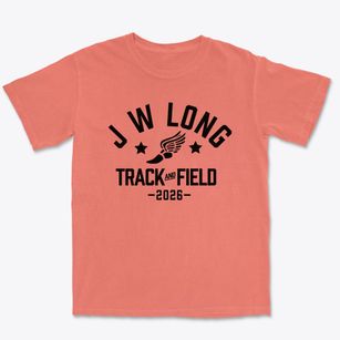 J W Long Elementary School Track and Field Premium Heavyweight T-shirt