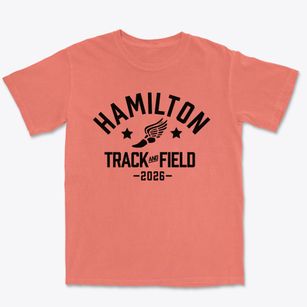 Hamilton Middle School Track and Field Premium Heavyweight T-shirt