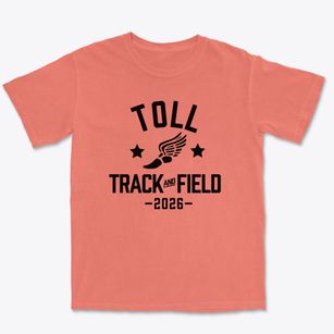 Toll Middle School Track and Field Premium Heavyweight T-shirt
