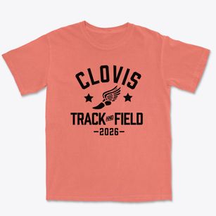 Clovis Christian School Track and Field Premium Heavyweight T-shirt