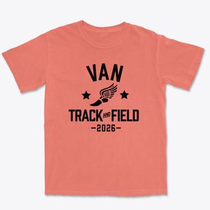 Van High School Track and Field Premium Heavyweight T-shirt