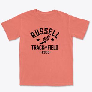 Russell Elementary School Track and Field Premium Heavyweight T-shirt