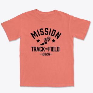 Mission High School Track and Field Premium Heavyweight T-shirt