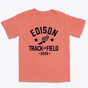 Edison Elementary School Track and Field Premium Heavyweight T-shirt