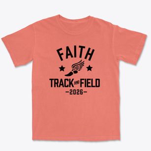 Faith Fellowship Academy Track and Field Premium Heavyweight T-shirt