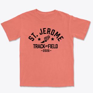 St Jerome Parish Track and Field Premium Heavyweight T-shirt