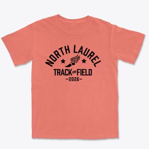North Laurel Middle School Track and Field Premium Heavyweight T-shirt