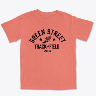 Green Street Academy Track and Field Premium Heavyweight T-shirt