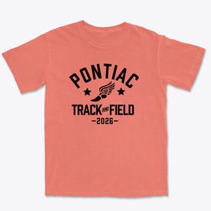 Pontiac High School Track and Field Premium Heavyweight T-shirt
