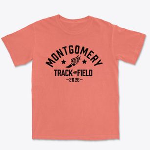 Montgomery Middle School Track and Field Premium Heavyweight T-shirt