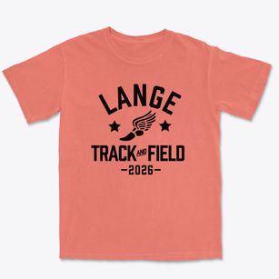 Lange Middle School Track and Field Premium Heavyweight T-shirt