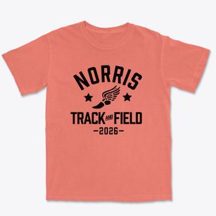 Norris Middle School Track and Field Premium Heavyweight T-shirt