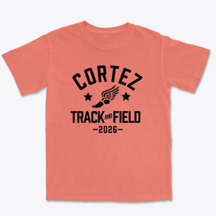 Cortez Elementary School Track and Field Premium Heavyweight T-shirt