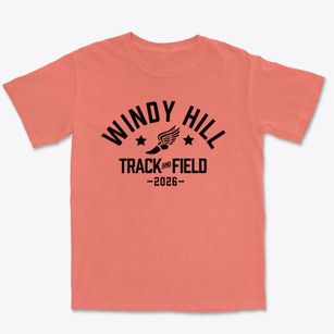 Windy Hill School Track and Field Premium Heavyweight T-shirt