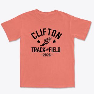 Clifton Elementary School 16 Track and Field Premium Heavyweight T-shirt